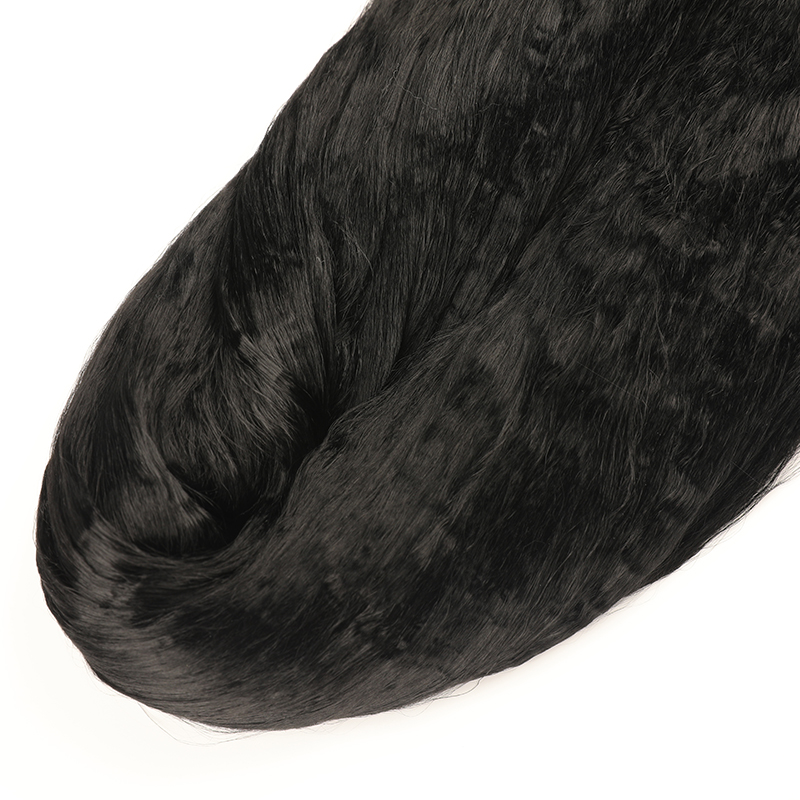 Raw Black Glossy 15D Flocked Tow Nylon 6