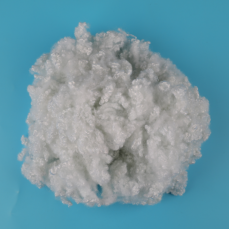 Raw White Silicon Conjugated  Polyester Staple Fiber 7D×64mm