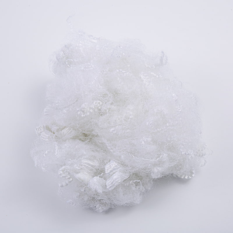 Hollow Non-soliconized Polyester Staple Fiber Raw White 15D×64mm